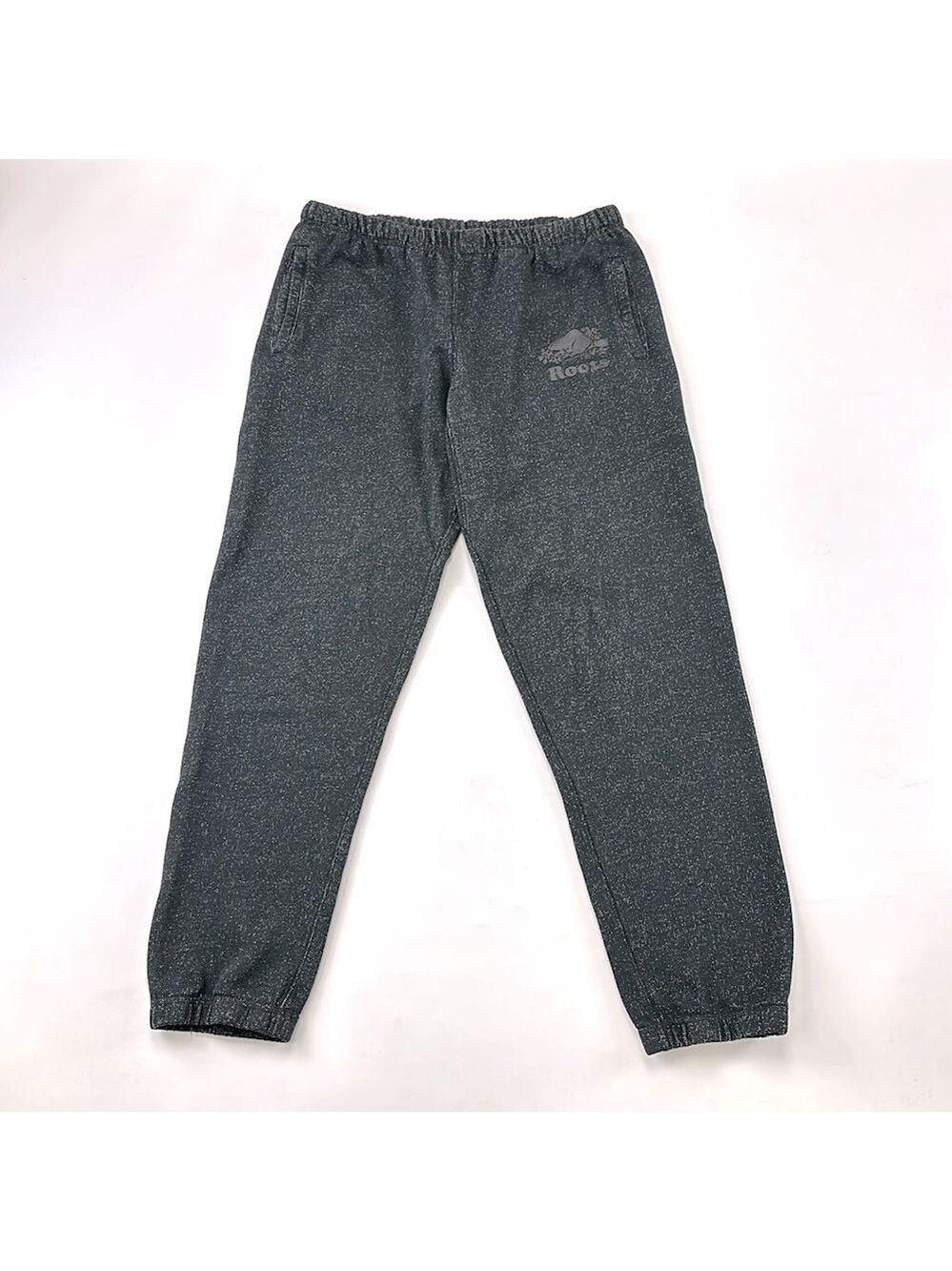 Roots genderless jogger sweatpant Medium black peppered casual sweats